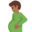 pregnant man, medium-dark skin tone